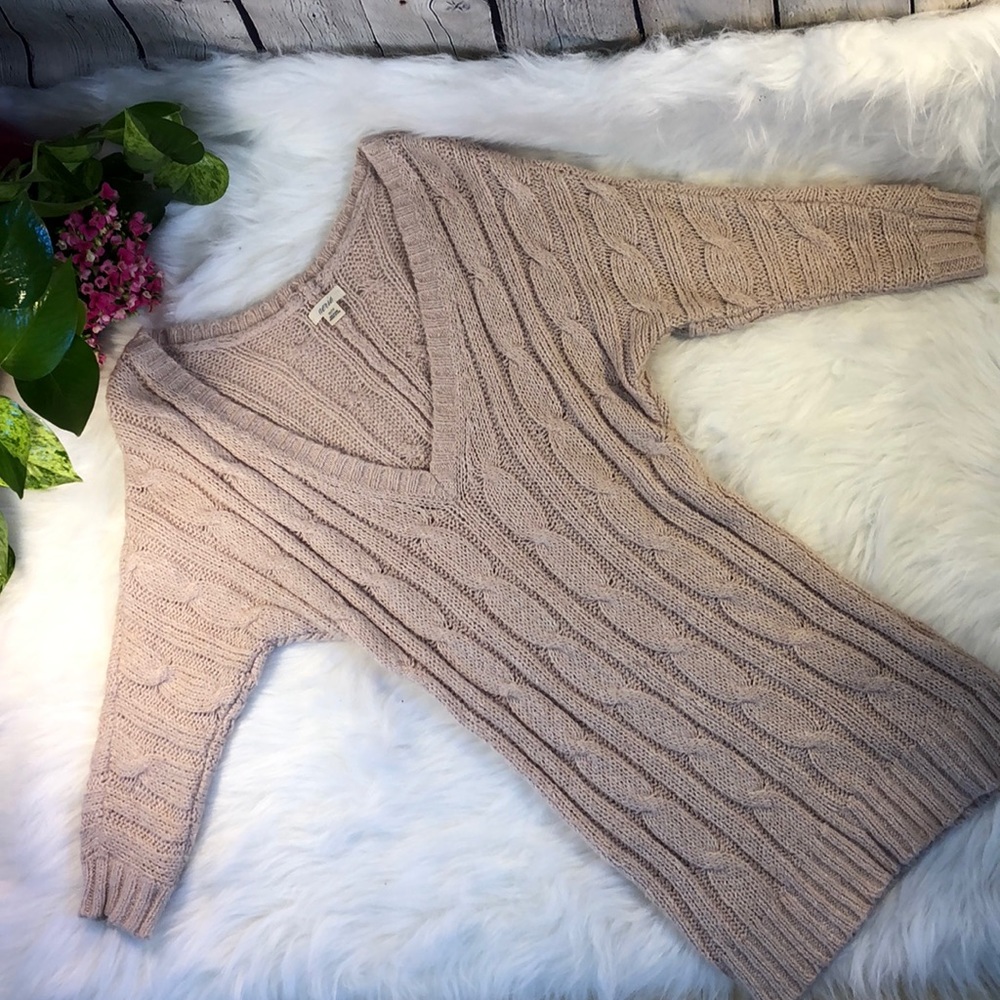 Aerie V-neck XS Sweater Blush